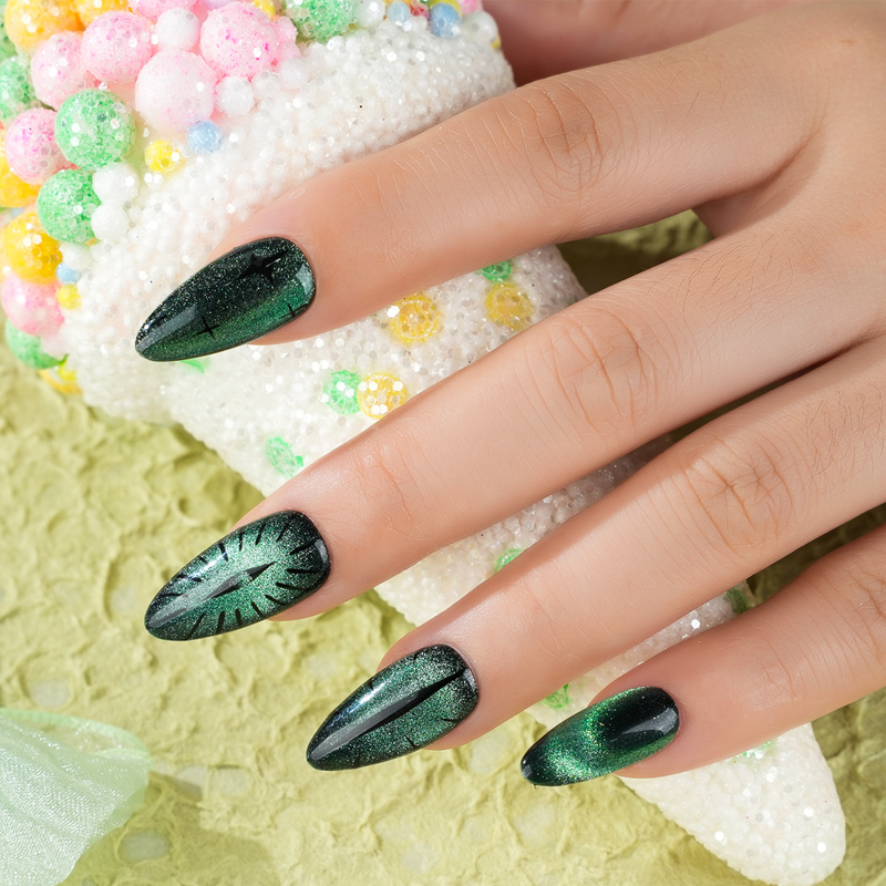 Shimmery Candy Crystal Magnetic Cat Eye Nail Gel