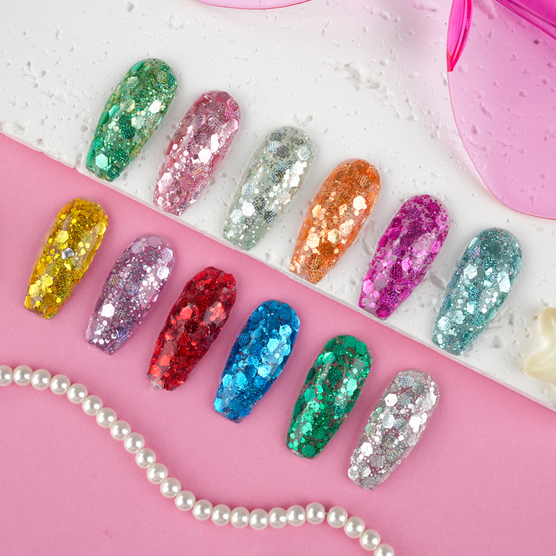 Sweet Sparkly Candy Nail Finish
