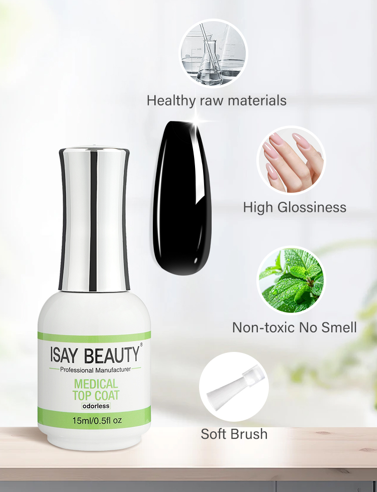 Non‑Toxic Odorless Top Coat Gel
